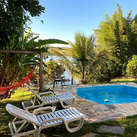 Casa Com Piscina Fundo Pra Represa E Ar Condicionado Casinhabrancadevaranda Ijaci Εξωτερικό φωτογραφία