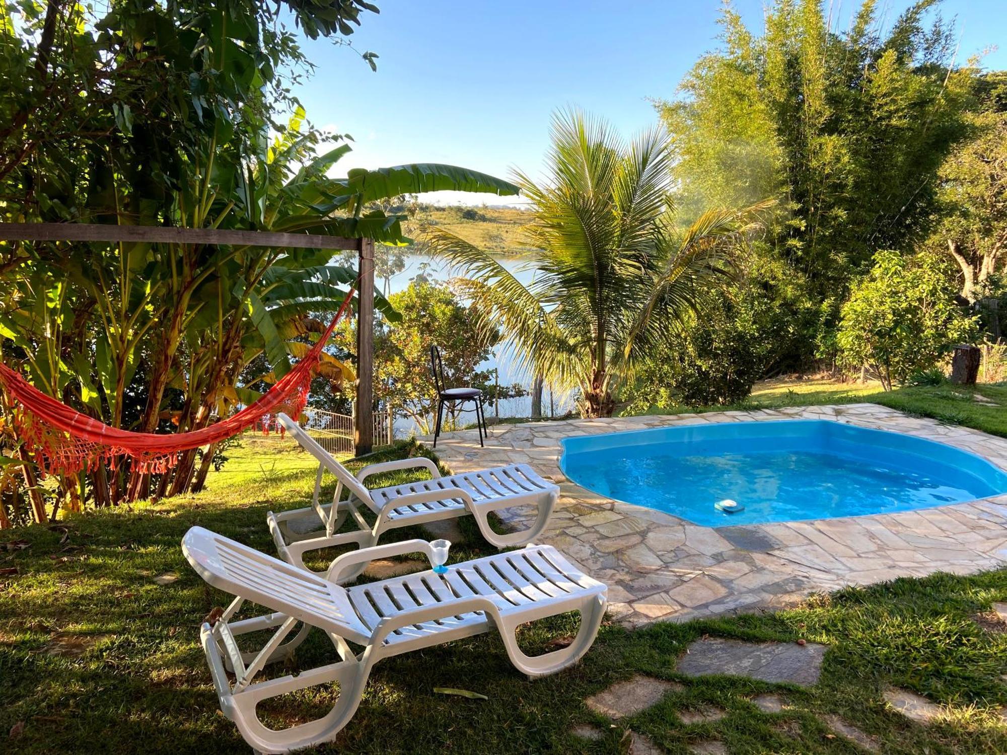 Casa Com Piscina Fundo Pra Represa E Ar Condicionado Casinhabrancadevaranda Ijaci Εξωτερικό φωτογραφία