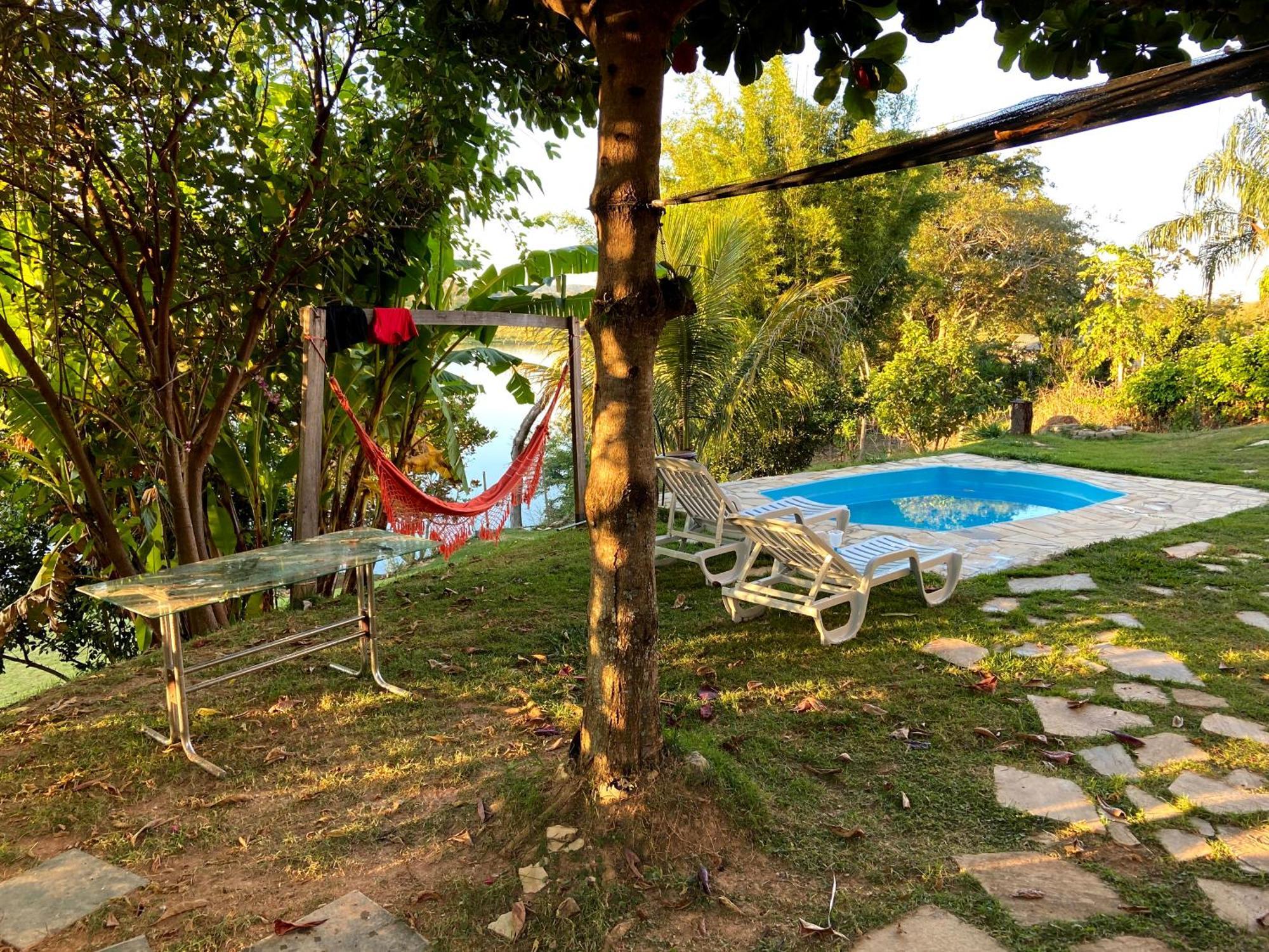 Casa Com Piscina Fundo Pra Represa E Ar Condicionado Casinhabrancadevaranda Ijaci Εξωτερικό φωτογραφία