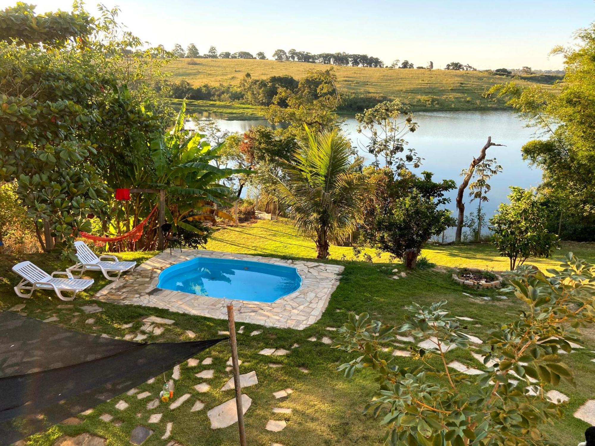 Casa Com Piscina Fundo Pra Represa E Ar Condicionado Casinhabrancadevaranda Ijaci Εξωτερικό φωτογραφία