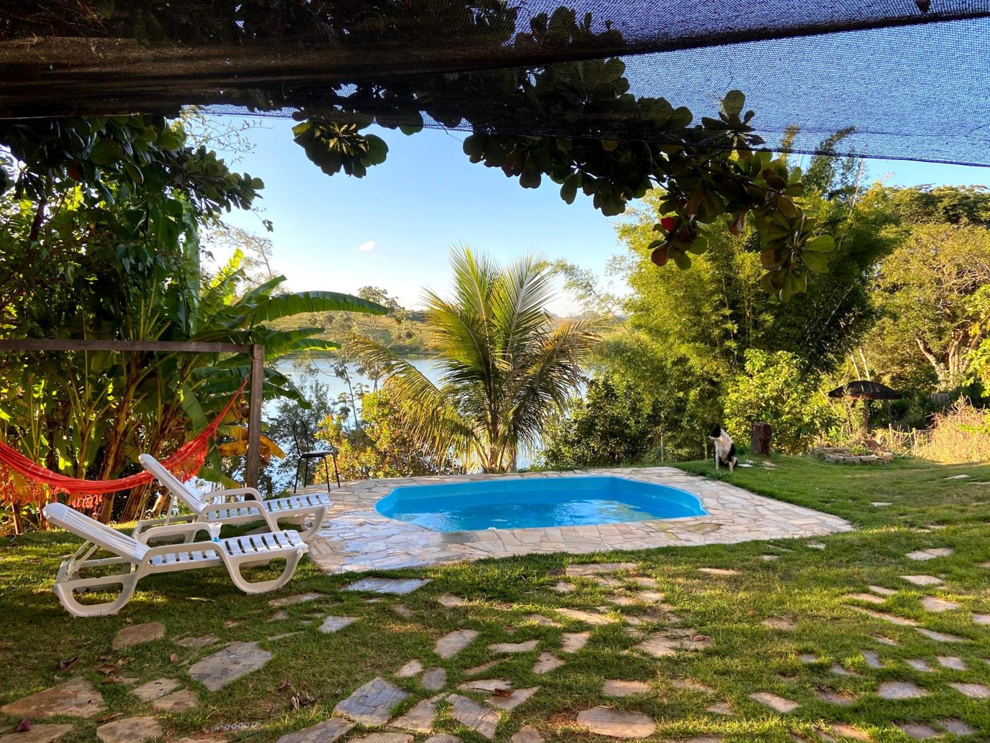 Casa Com Piscina Fundo Pra Represa E Ar Condicionado Casinhabrancadevaranda Ijaci Εξωτερικό φωτογραφία