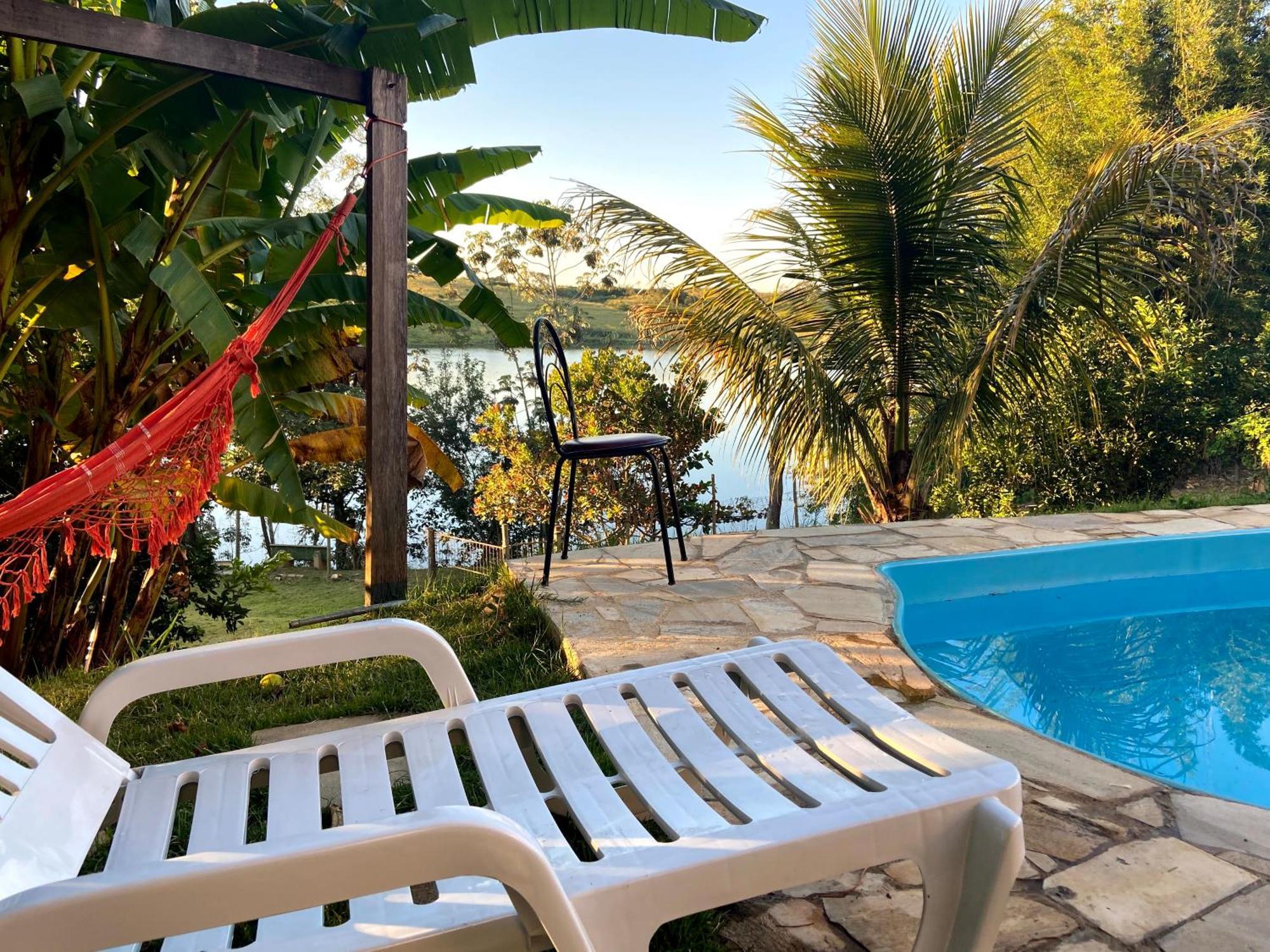 Casa Com Piscina Fundo Pra Represa E Ar Condicionado Casinhabrancadevaranda Ijaci Εξωτερικό φωτογραφία